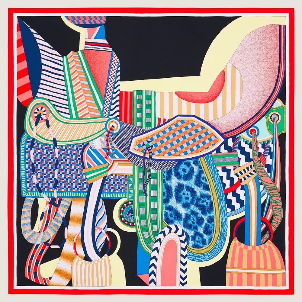 Hermes Picasso La Selle Imaginaire Scarf